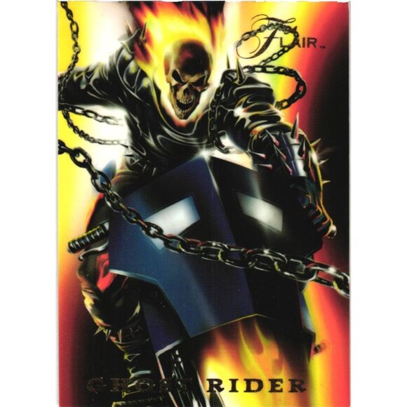 1994 Flair Marvel Ghost Rider Power Blast Card #9 of 18 - Picture 1 of 2